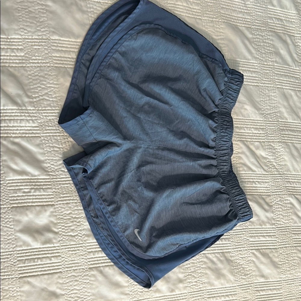 Nike Blue Athletic Shorts with Elastic Waistband